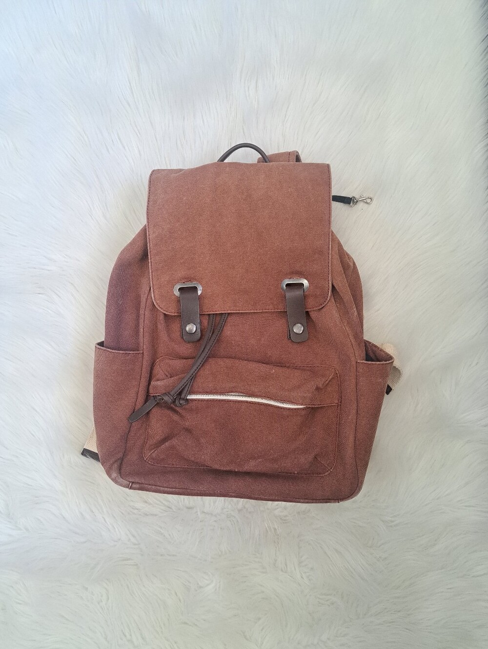 Midsz Everlane Retro Canvas & Leather Backpack
